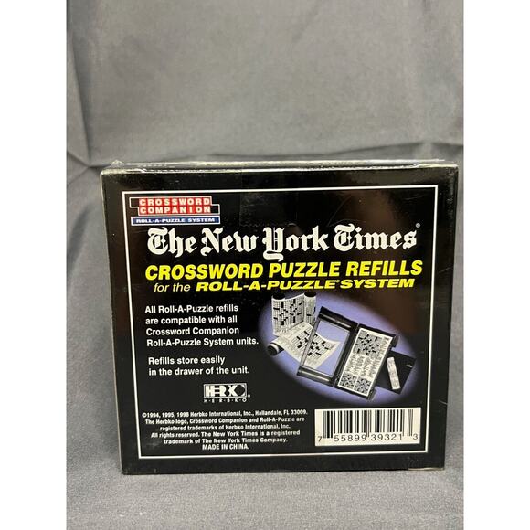 New York Times Crossword Companion Roll A Puzzle System 24 Puzzles NIP! - Picture 8 of 9
